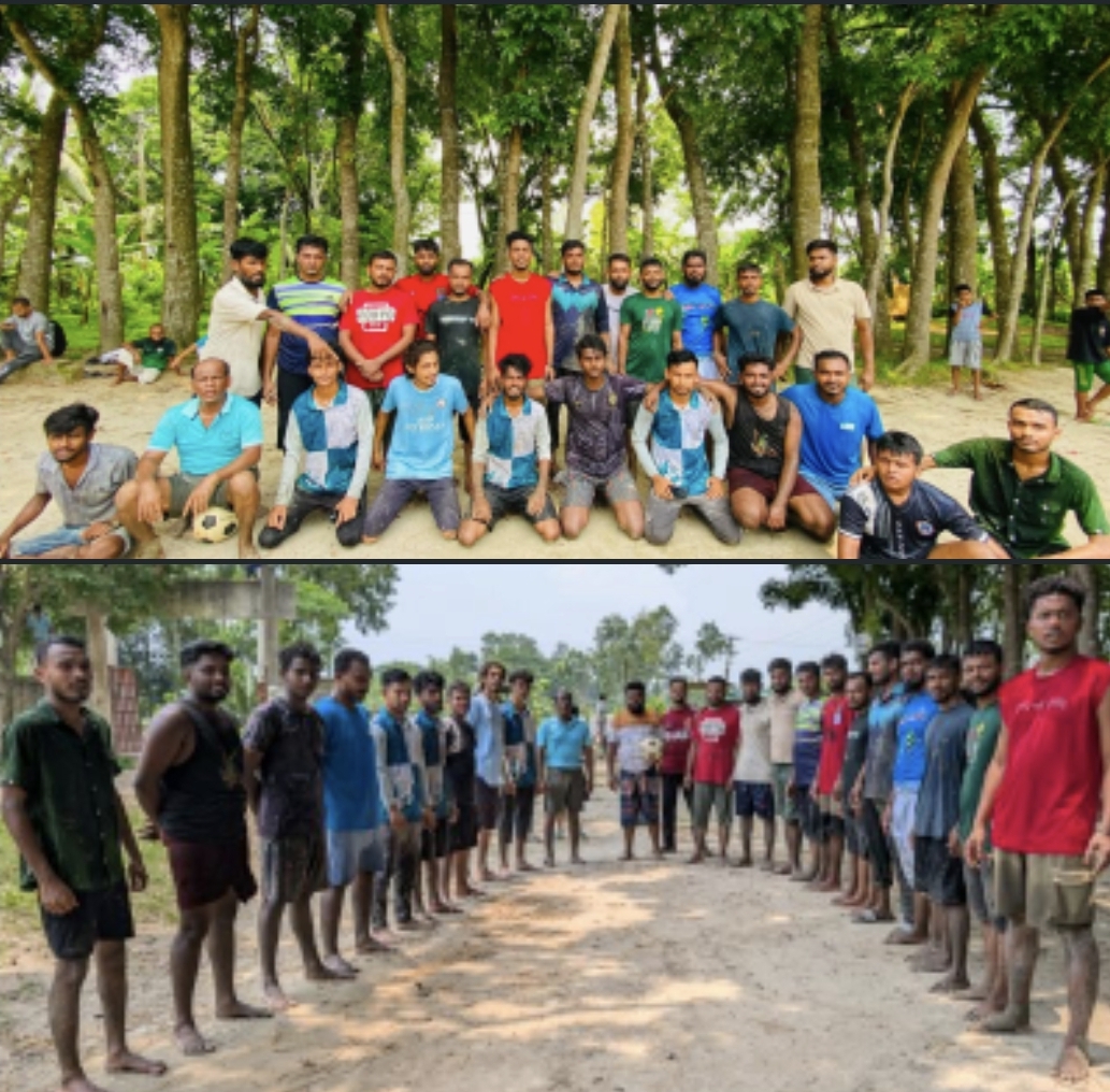 নরসিংদীর শিবপুর ভরতের কান্দি দারিদ্র বিমোচন বন্ধু সমাজ এর ফুটবল খেলা অনুষ্ঠিত