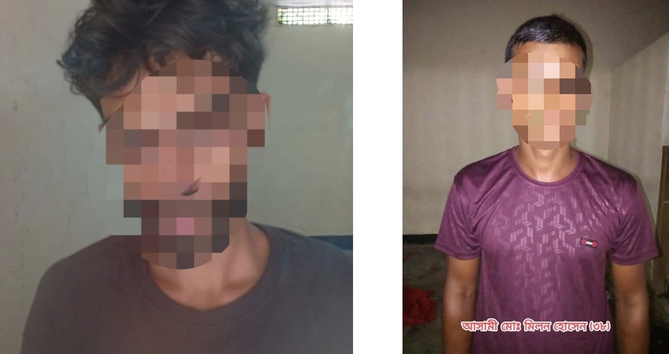 সোনাডাঙ্গা মডেল থানা পুলিশ কর্তৃক চলোমান বিশেষ অভিযানে আটক: মিলন ও জিহাদ
