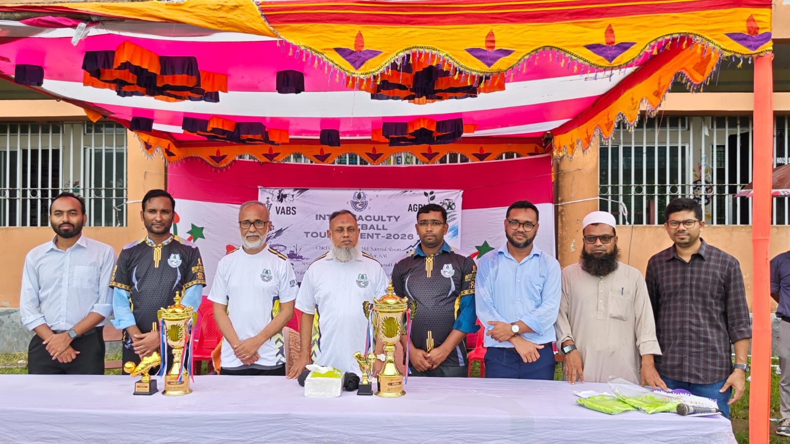 খুলনা কৃষি বিশ্ববিদ্যালয় (খুকৃবি) এ উৎসবমুখর পরিবেশে আন্তঃঅনুষদ ফুটবল টুর্নামেন্টের উদ্বোধন, প্রথম ম্যাচে ফিশারিজের জয়