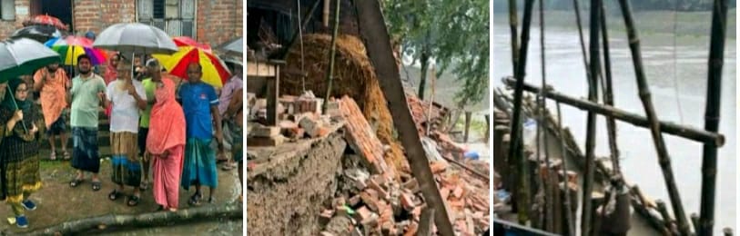 কেশবপুরে ড্রেজারের থাবায় নদীতে বিলীন হচ্ছে বসতবাড়ি, অসহায় মানুষের আর্তনাদ!