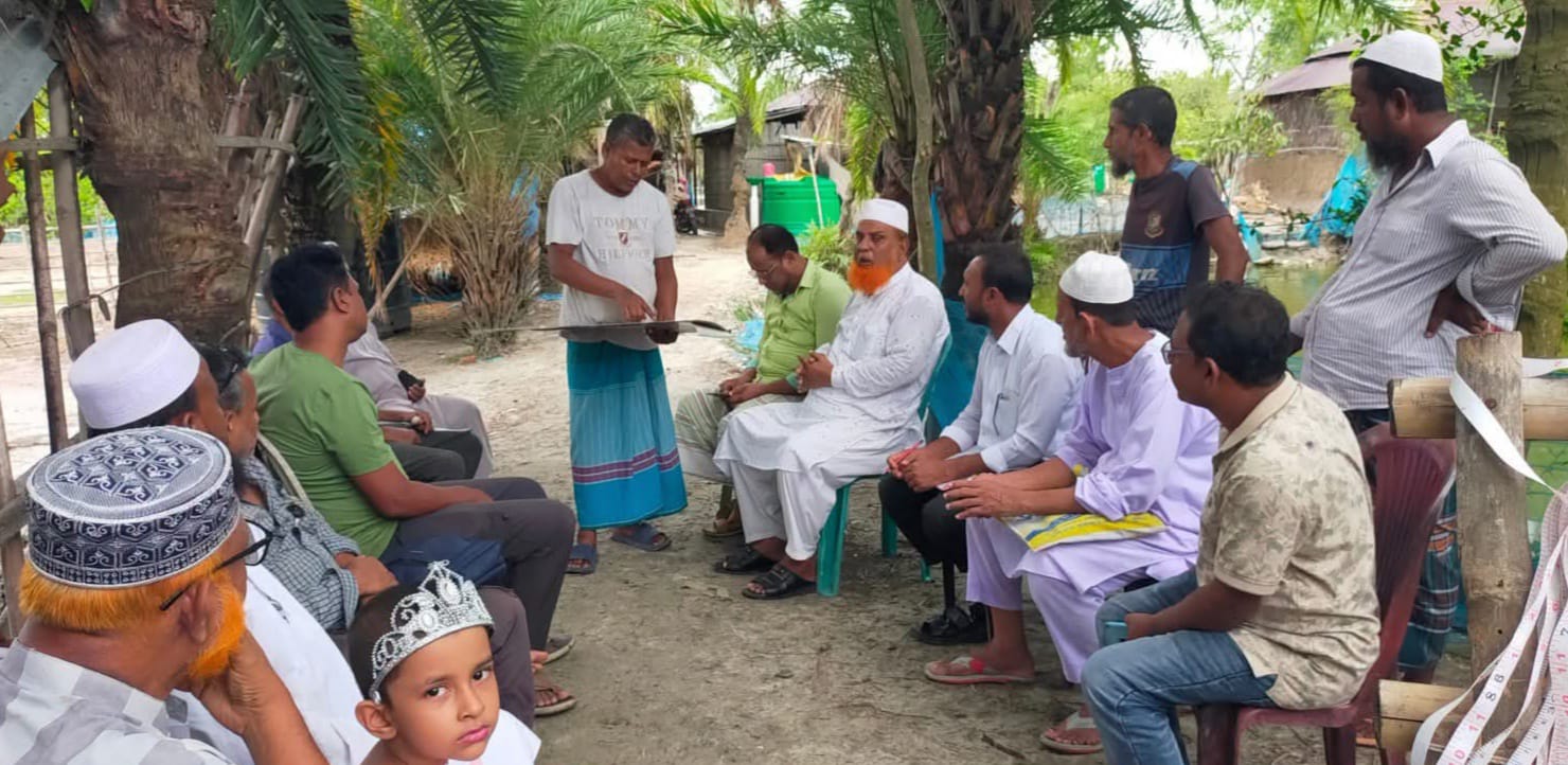 খুলনায় নালিশী জমির বিরোধ শালিসি বৈঠক