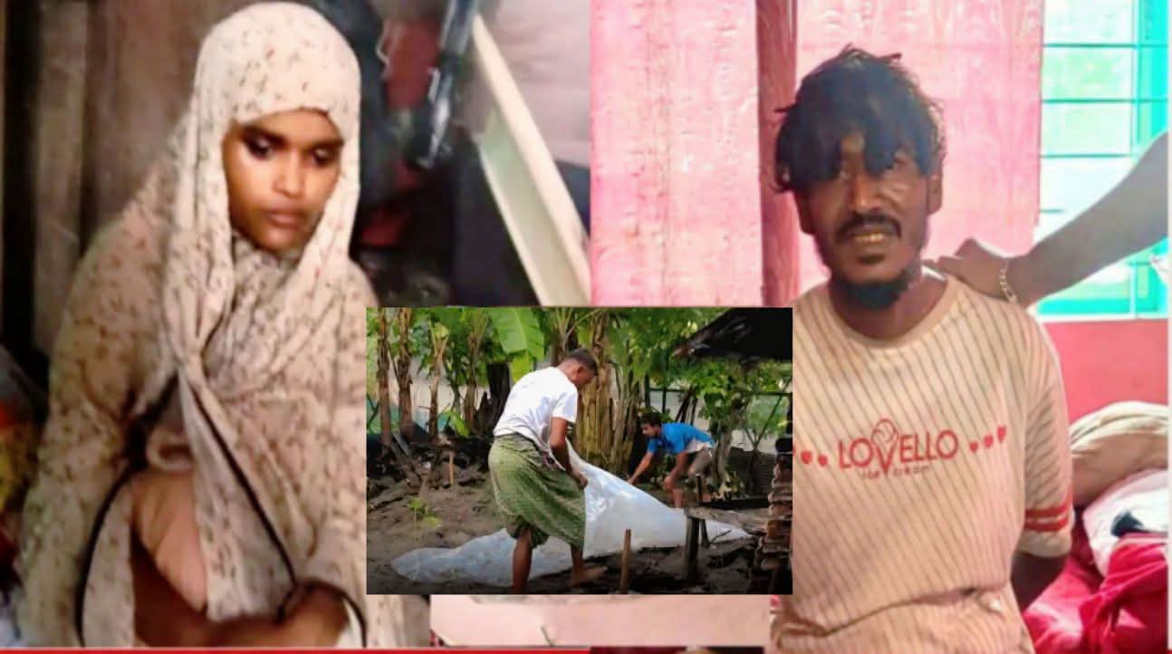 স্ত্রীর অভিযোগে খুলনায় মাটিচাপা মরদেহ উদ্ধার, হত্যাকান্ডের রহস্য ফাঁস, দম্পতি আটক