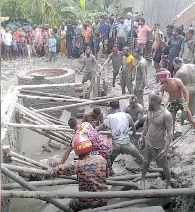 বাগেরহাটে নির্মাণাধীন সেপটিক ট্যাংকের দেয়াল ধসে শ্রমিক নিহত ১