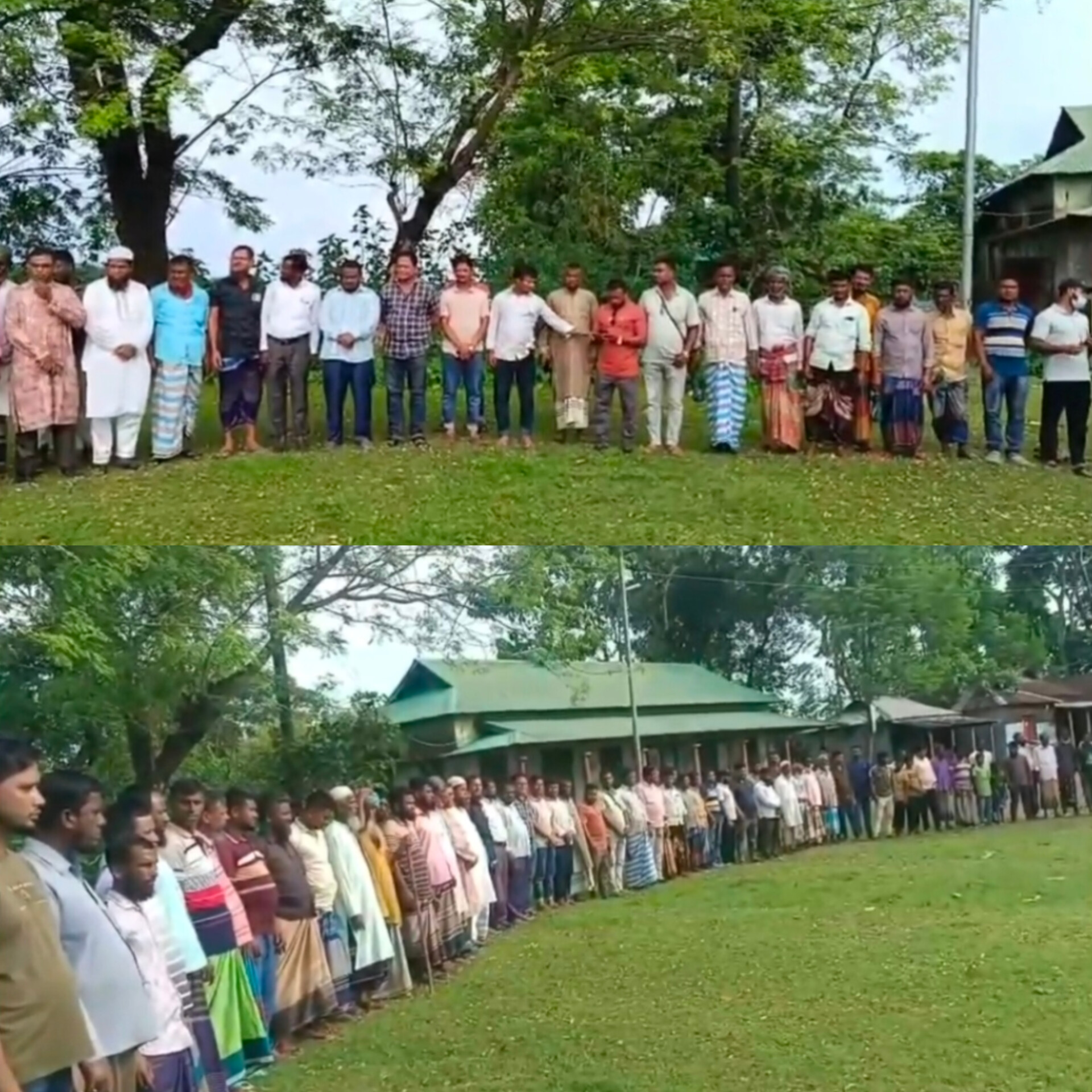 সুনামগঞ্জের জামালগঞ্জে নদীতে বিআইডব্লিউটিএ কর্তৃক অতিরিক্ত টোল আদায়ের প্রতিবাদে মানববন্ধন