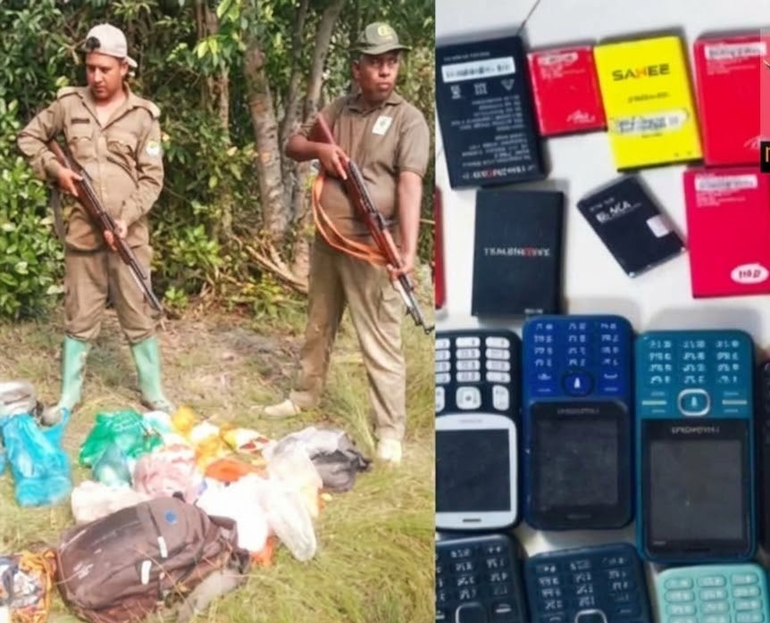সুন্দরবনের গহীন থেকে ১৪ মোবাইল ফোন উদ্ধার