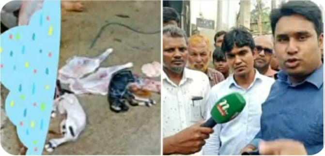 কেশবপুর বড় বাজারে গর্ভবতী ছাগল জবাই, কসাইয়ের বিরুদ্ধে ব্যবস্থা নেওয়ার দাবি 