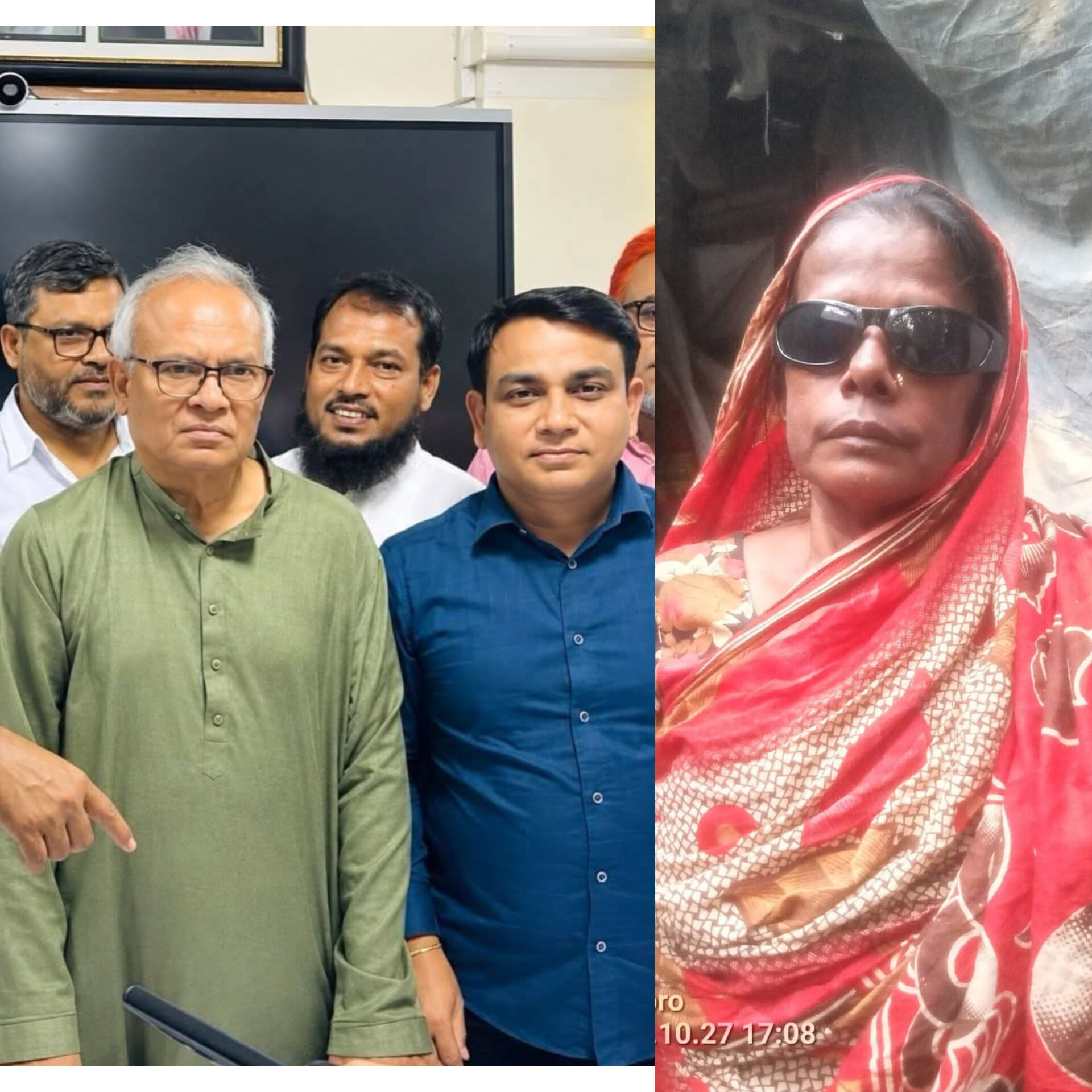 অসহায় জরিনা বেগমের চোখের অপারেশন আড়ংঘাটা ইউনিয়নের চেয়ারম্যান প্রার্থী মতলেবুর রহমান মিতুল এর নিজ অর্থায়নে একটি মানবিক উদ্যোগ।