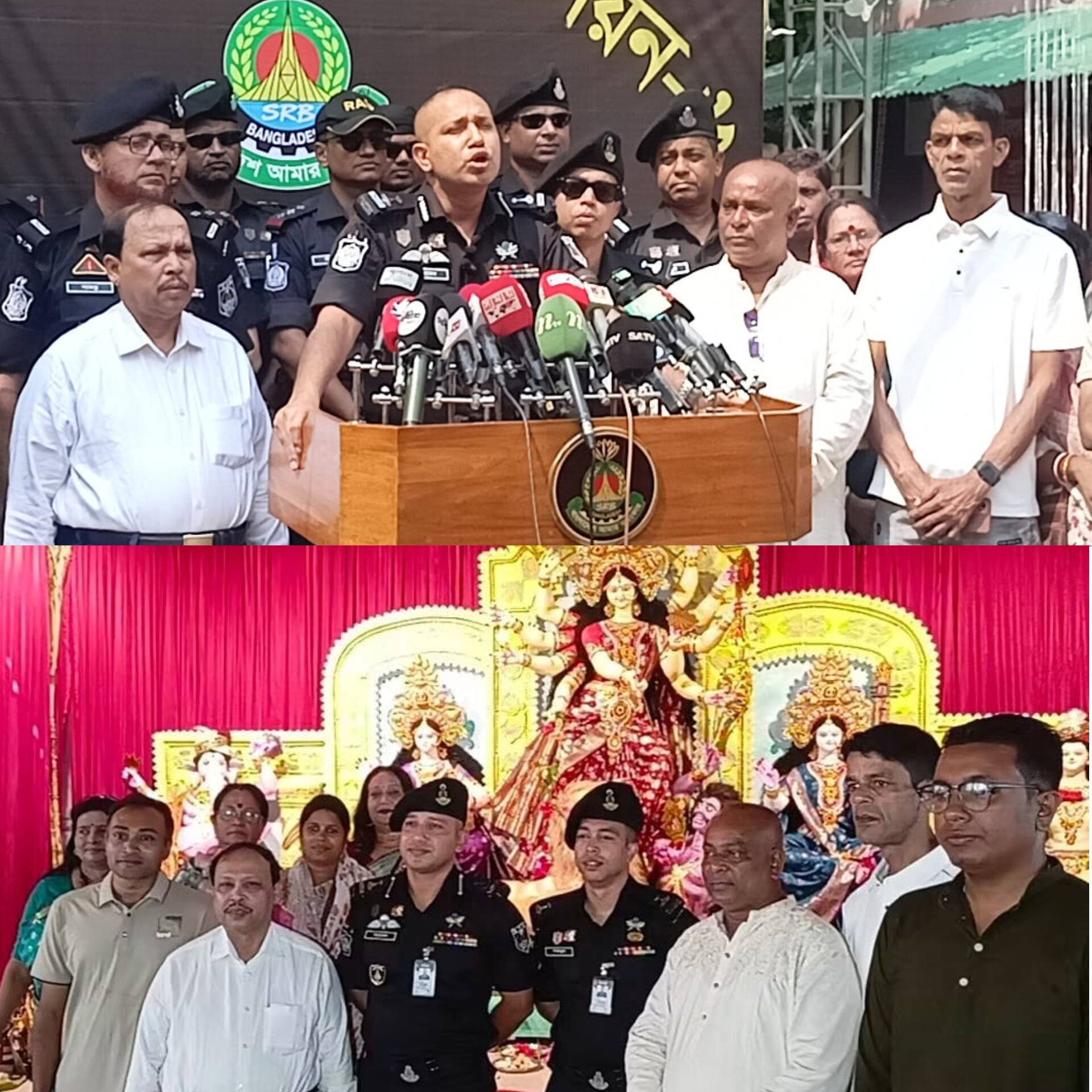 চলমান শারদীয় দুর্গা উৎসবে খুলনার ৮ জেলায় এসআরবি’র তিন স্তরে নিরাপত্তা